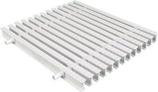 Переливная решетка Aquaviva KP HKE08 Classik с двойным соединением 295x25 мм (белая) aqp_35173 фото