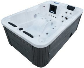СПА-басейн Aquajoy Alicante (205х130х70 см), Сріблясто-білий мармур aqp_41070 фото