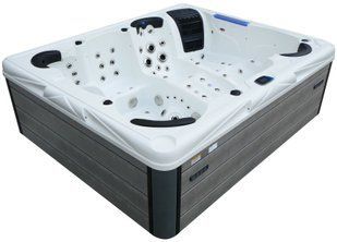 СПА-басейн Aquajoy Saint-Tropez (280х230х95 см), Сріблясто-білий мармур aqp_41073 фото
