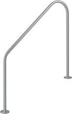 Поручень Flexinox 87162251 для римських сходів 2-BEND (1524 мм, анкер, AISI-316L) aqp_41001 фото