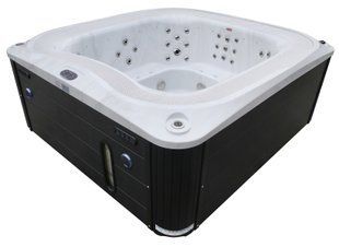 Переливний СПА-басейн Aquajoy Serenity (250х230х96 см), Сріблясто-білий мармур aqp_40300 фото