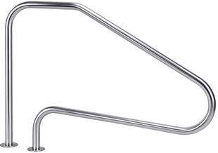 Поручень Flexinox 87468013 для римських сходів FX-01 (1255 мм, фланець, AISI-316L) aqp_41009 фото