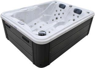 СПА-басейн Aquajoy Bali (210х160х77 см), Сріблясто-білий мармур aqp_40307 фото
