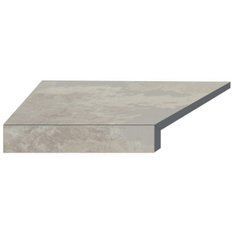 Угловой Г-образный элемент бортовой плитки Aquaviva Loft Sand, 600x345x50(20) мм (левый/45&deg;) aqp_33656 фото