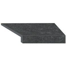 Угловой Г-образный элемент бортовой плитки Aquaviva Stellar Dark Grey, 600x345x50(20) мм (правый/45&deg;) aqp_33665 фото