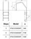 Сходи для басейну Hayward Munich (5 сходинок), для широкого борту, AISI-316 aqp_30048 фото 2