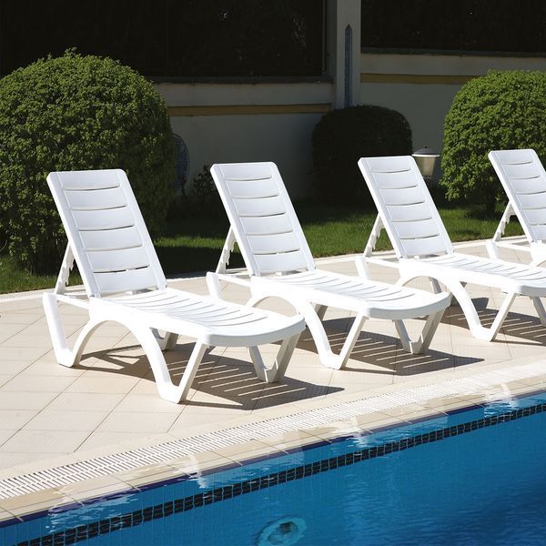 Шезлонг Aquajoy Aqua, білий aqp_42642 фото