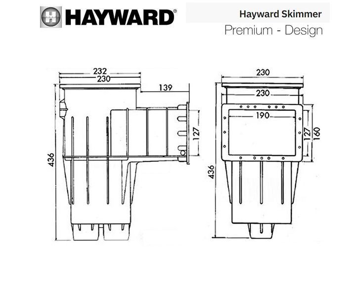 Скимер Hayward 3111 PREMIUM Standart под лайнер aqp_23294 фото