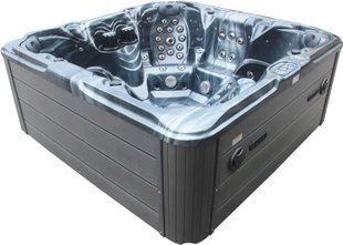 СПА-басейн Aquajoy Maldives (230х230х95 см), темний опал, з динаміками та LED-підсвічуванням aqp_41412 фото