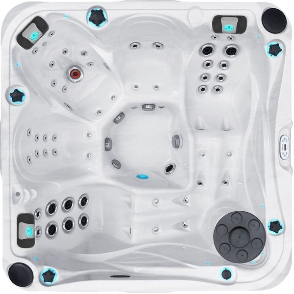 СПА-басейн Passion Spas Delight (213х213х91 см), Сріблясто-білий aqp_34145 фото