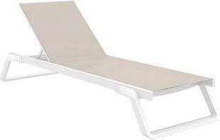 Шезлонг Aquajoy Tropic, білий із сіро-коричневим aqp_42331 фото
