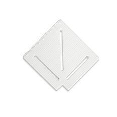 Кутовий елемент Aquaviva KK-15-1 Classic для переливної решітки 90&deg; 145/25 мм (білий) aqp_22760 фото