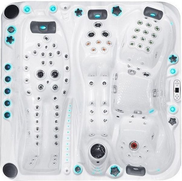 СПА-басейн Passion Spas Euphoria Mighty Wave (230x230x91 см), Сріблясто-білий aqp_34152 фото