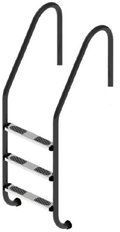 Сходи для басейну Flexinox Standard Nero (3 сходинки) Black, AISI-316L aqp_40975 фото