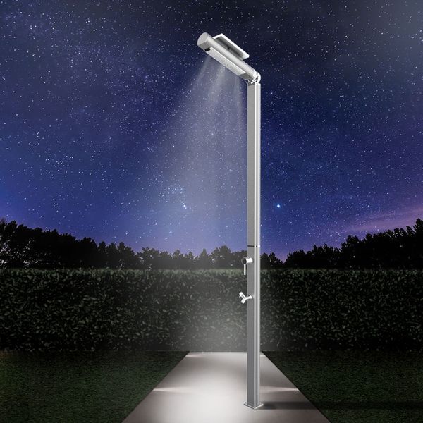 Душ вуличний Aquaviva Quick з LED підсвіткою та мийкою для ніг, графіт Q825/7015-QL aqp_33038 фото